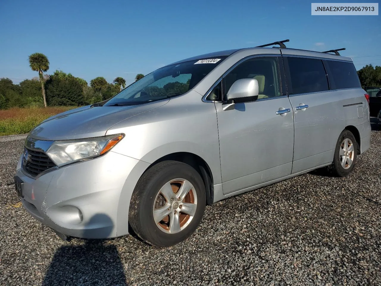 2013 Nissan Quest S VIN: JN8AE2KP2D9067913 Lot: 74015304