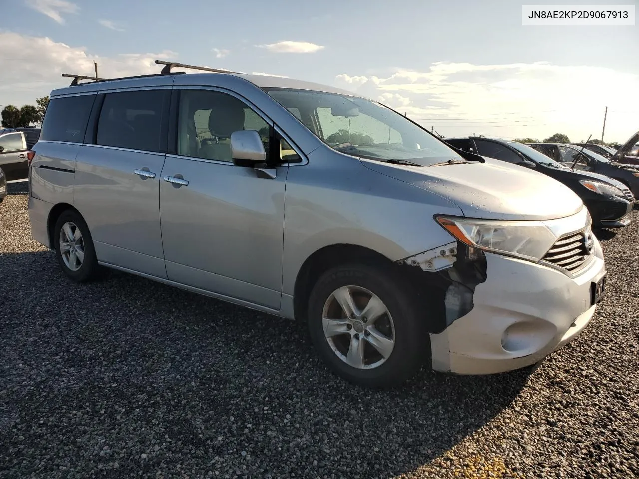 2013 Nissan Quest S VIN: JN8AE2KP2D9067913 Lot: 74015304