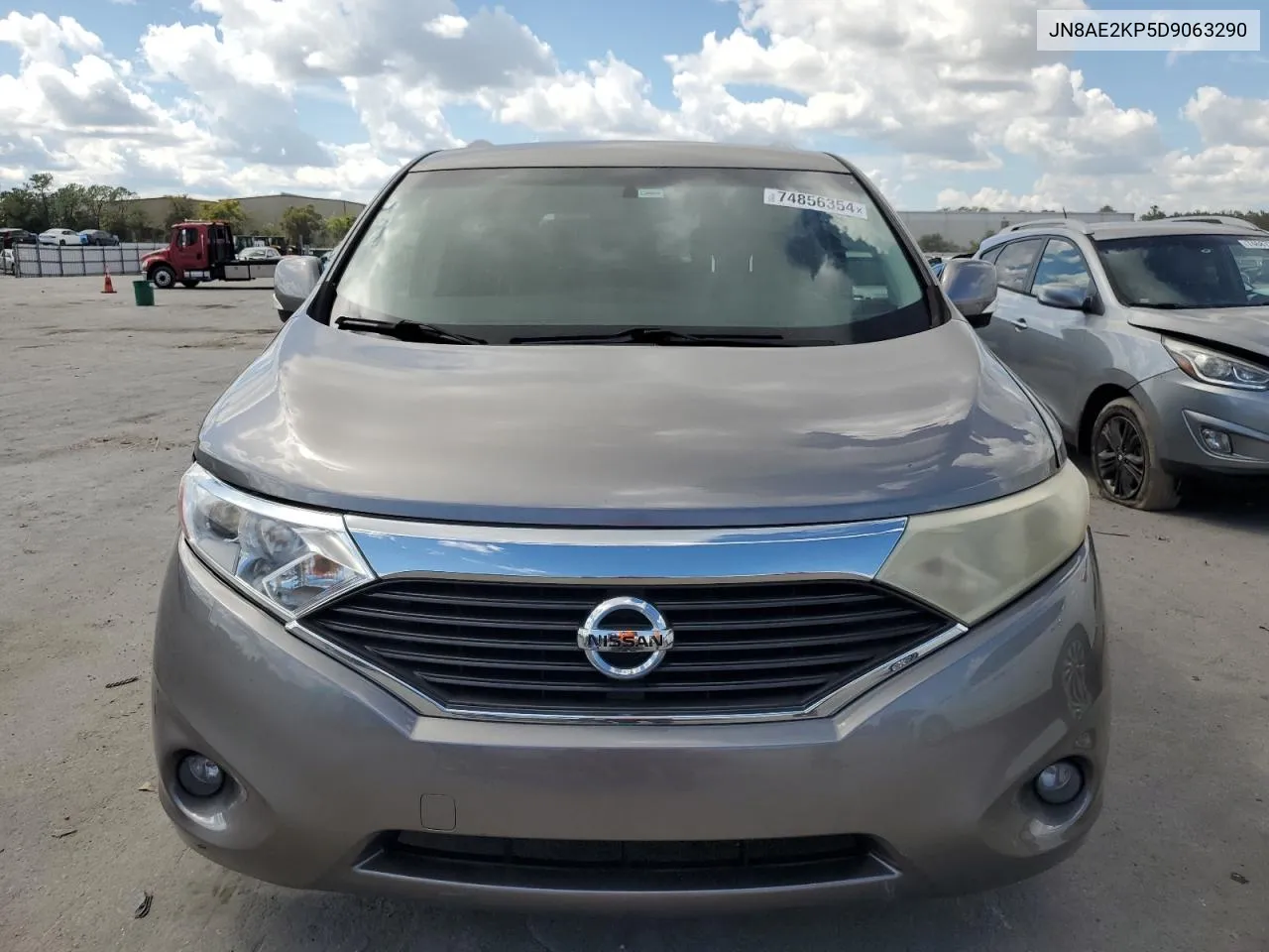 2013 Nissan Quest S VIN: JN8AE2KP5D9063290 Lot: 74856354