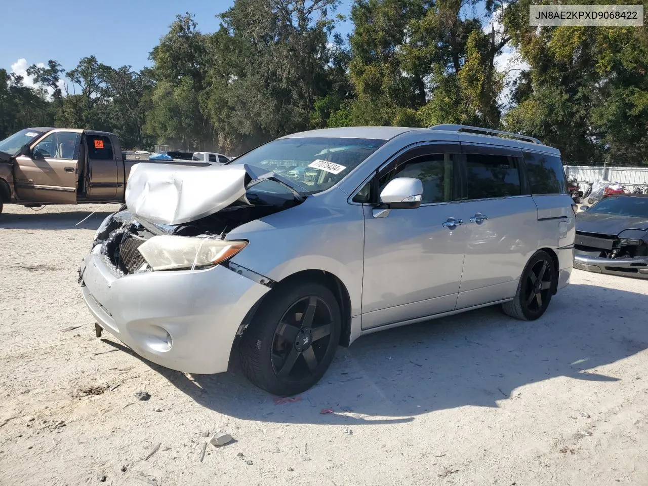 2013 Nissan Quest S VIN: JN8AE2KPXD9068422 Lot: 77075434