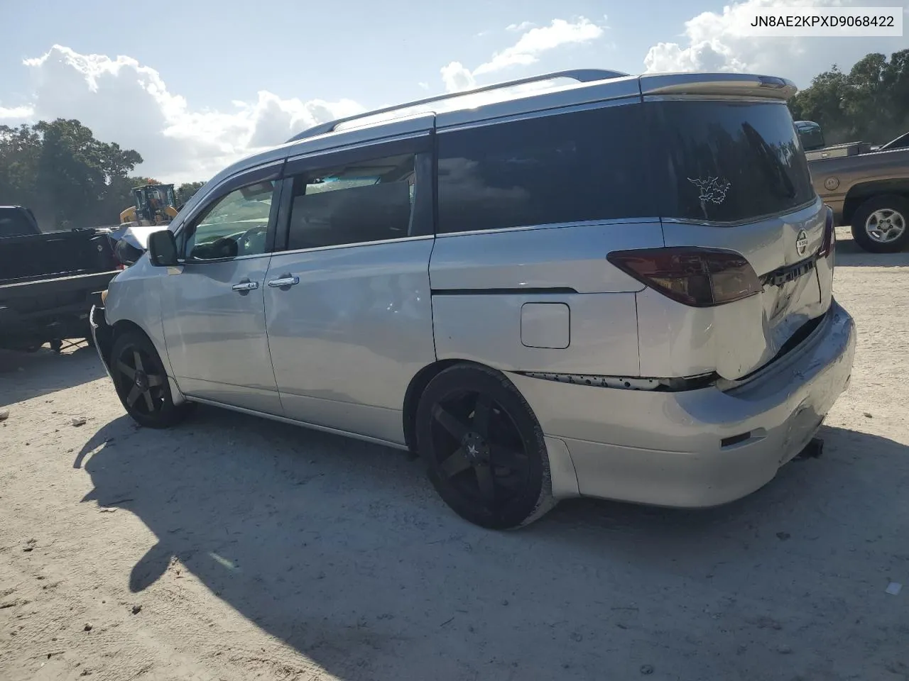 2013 Nissan Quest S VIN: JN8AE2KPXD9068422 Lot: 77075434