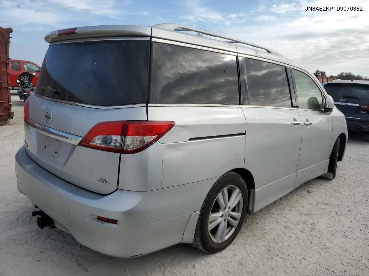 2013 Nissan Quest S VIN: JN8AE2KP1D9070382 Lot: 77130714