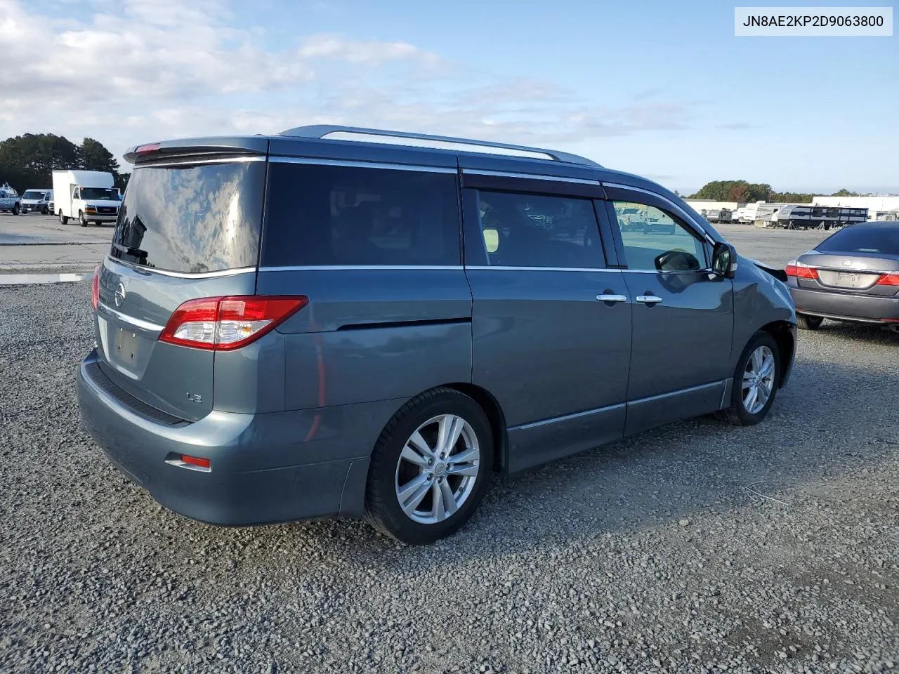 2013 Nissan Quest S VIN: JN8AE2KP2D9063800 Lot: 77766664