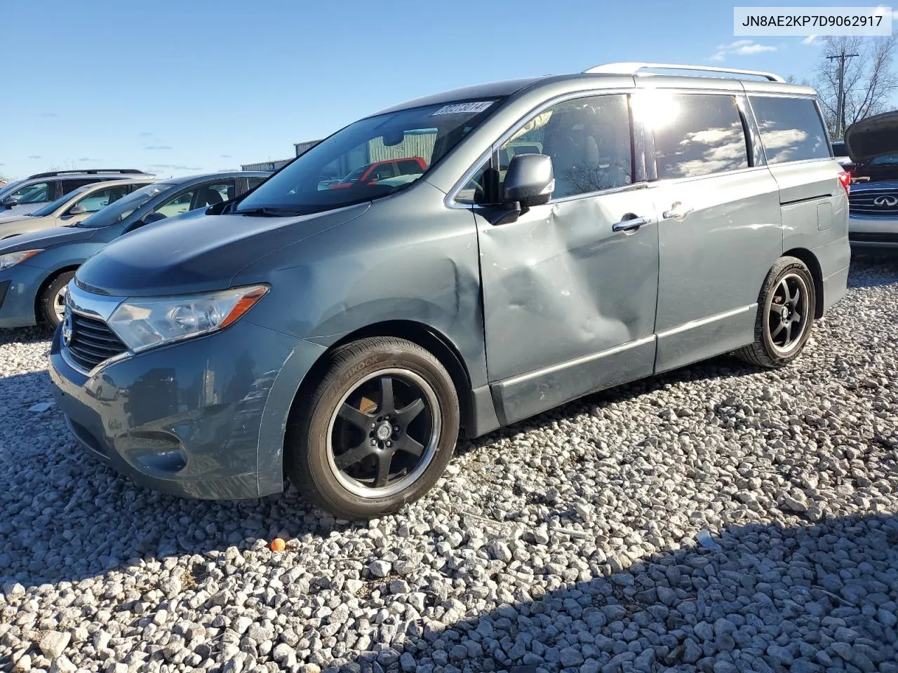 2013 Nissan Quest S VIN: JN8AE2KP7D9062917 Lot: 80273014