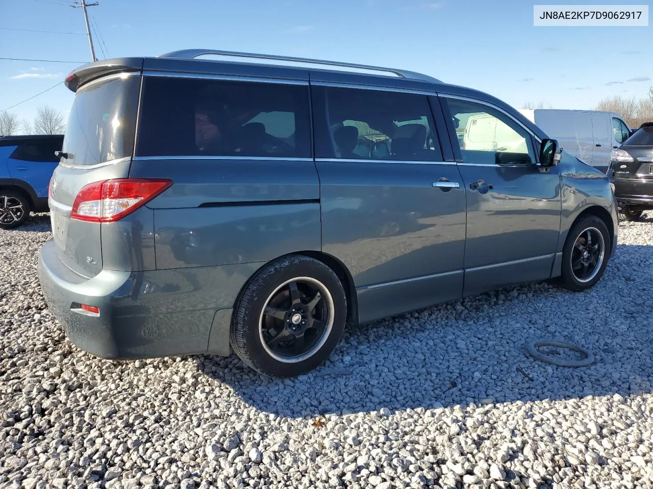 2013 Nissan Quest S VIN: JN8AE2KP7D9062917 Lot: 80273014