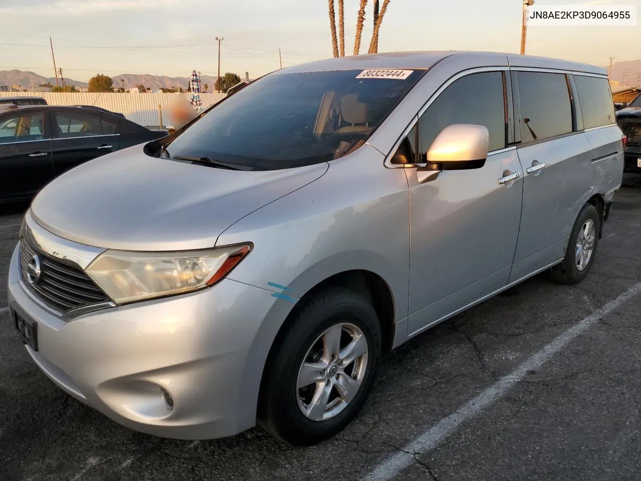 2013 Nissan Quest S VIN: JN8AE2KP3D9064955 Lot: 80322444