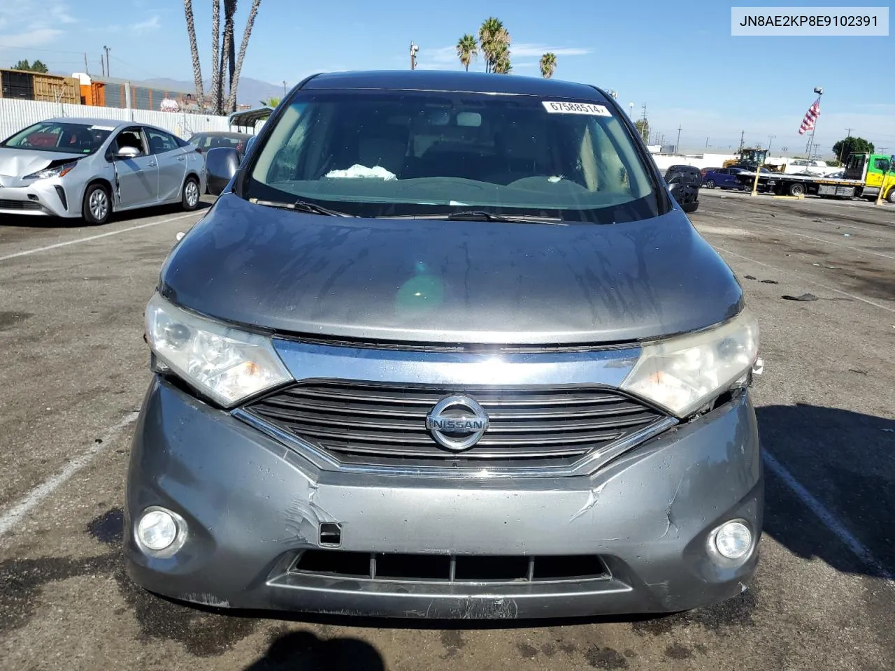 2014 Nissan Quest S VIN: JN8AE2KP8E9102391 Lot: 67588514