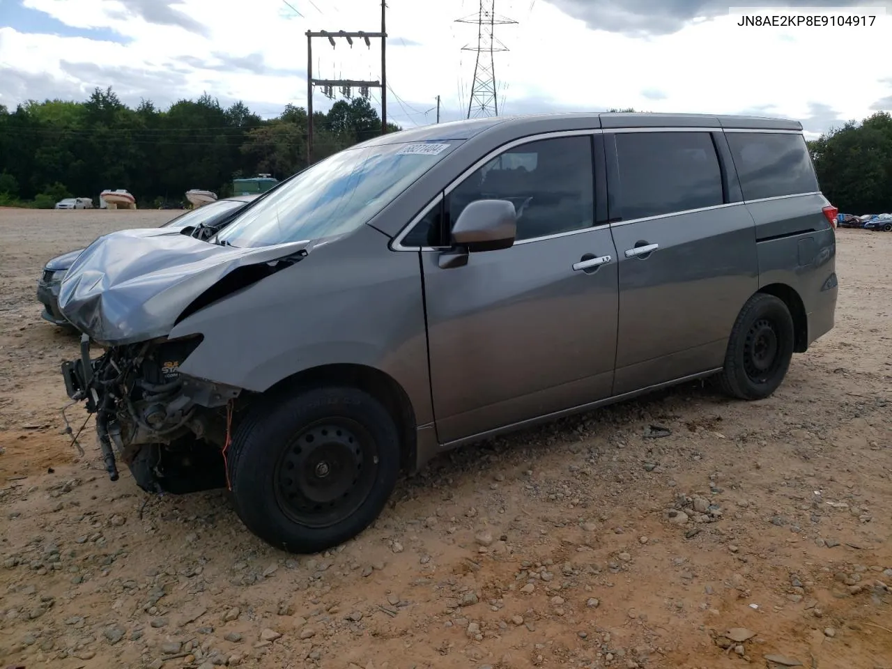 2014 Nissan Quest S VIN: JN8AE2KP8E9104917 Lot: 68271404