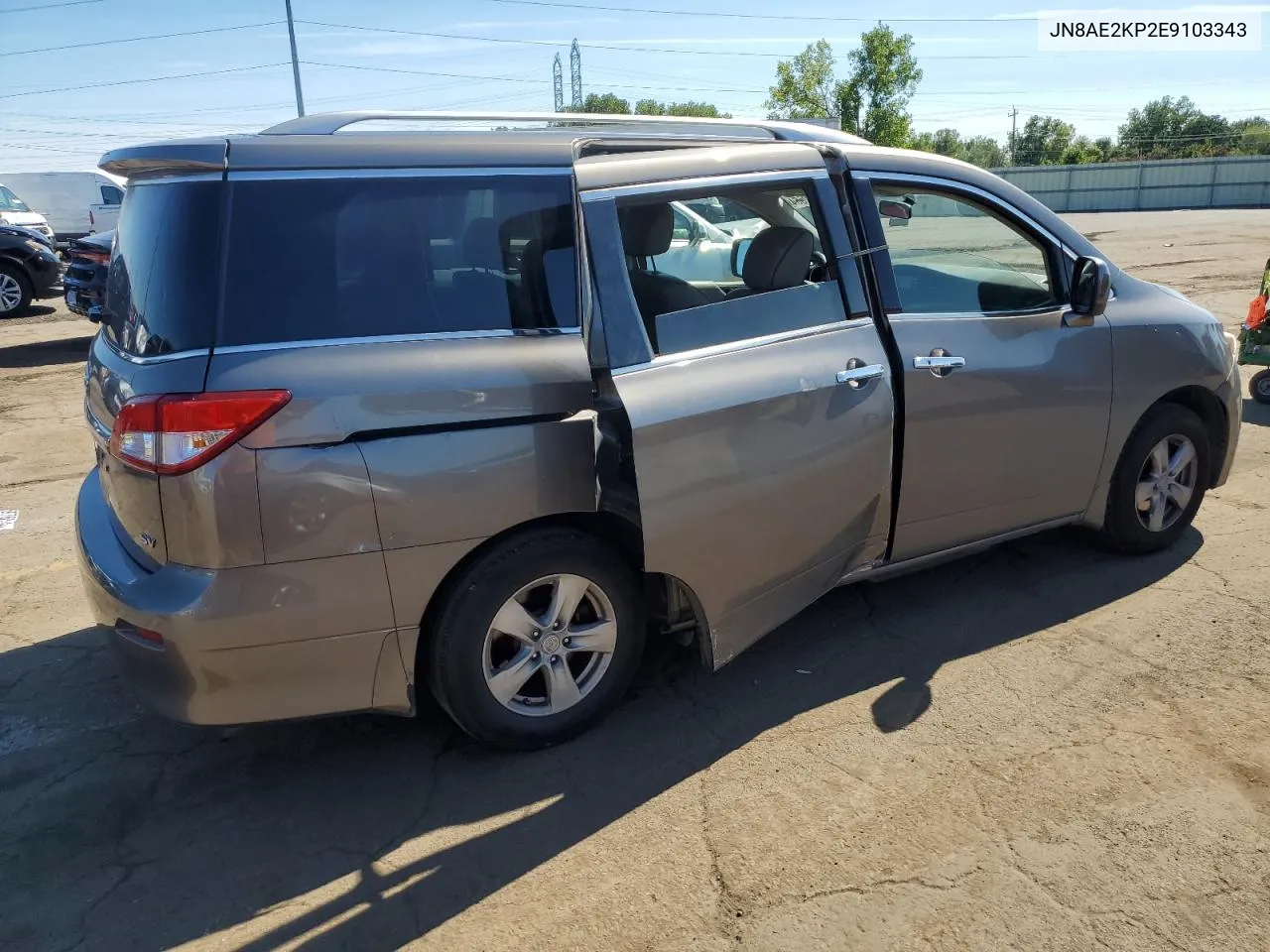 2014 Nissan Quest S VIN: JN8AE2KP2E9103343 Lot: 69182554