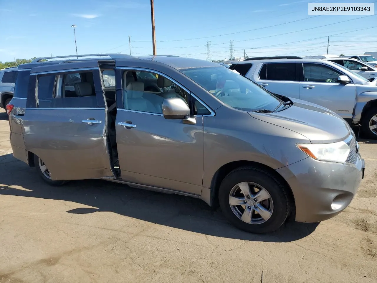 2014 Nissan Quest S VIN: JN8AE2KP2E9103343 Lot: 69182554