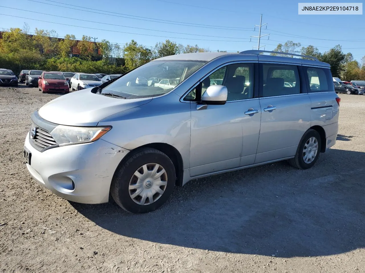 2014 Nissan Quest S VIN: JN8AE2KP2E9104718 Lot: 75340514