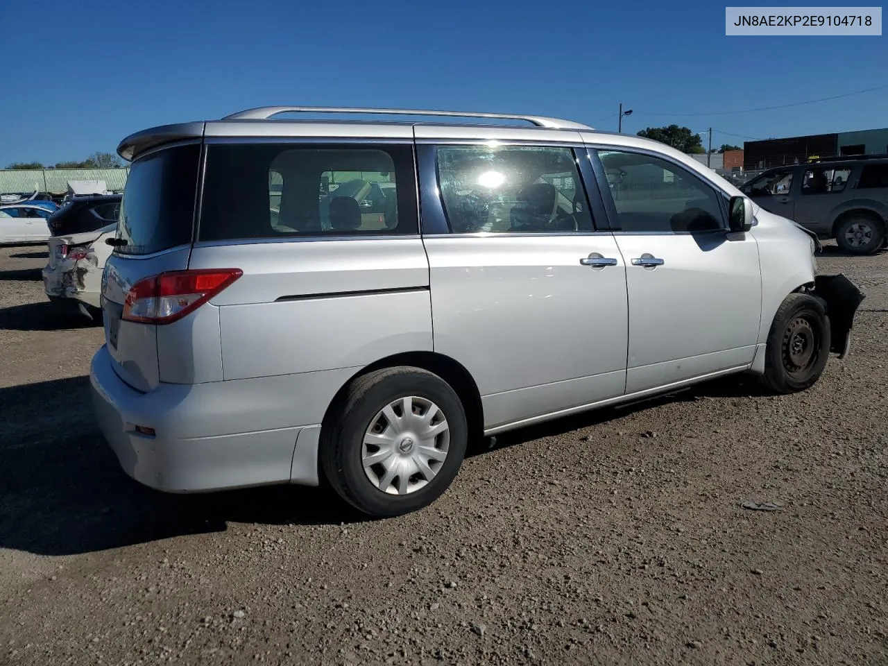 2014 Nissan Quest S VIN: JN8AE2KP2E9104718 Lot: 75340514