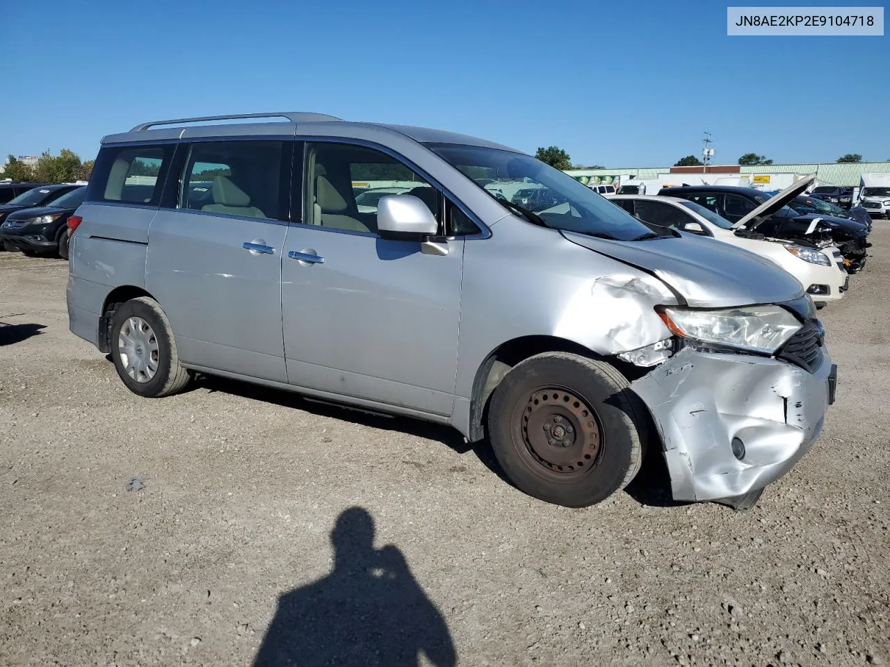 2014 Nissan Quest S VIN: JN8AE2KP2E9104718 Lot: 75340514