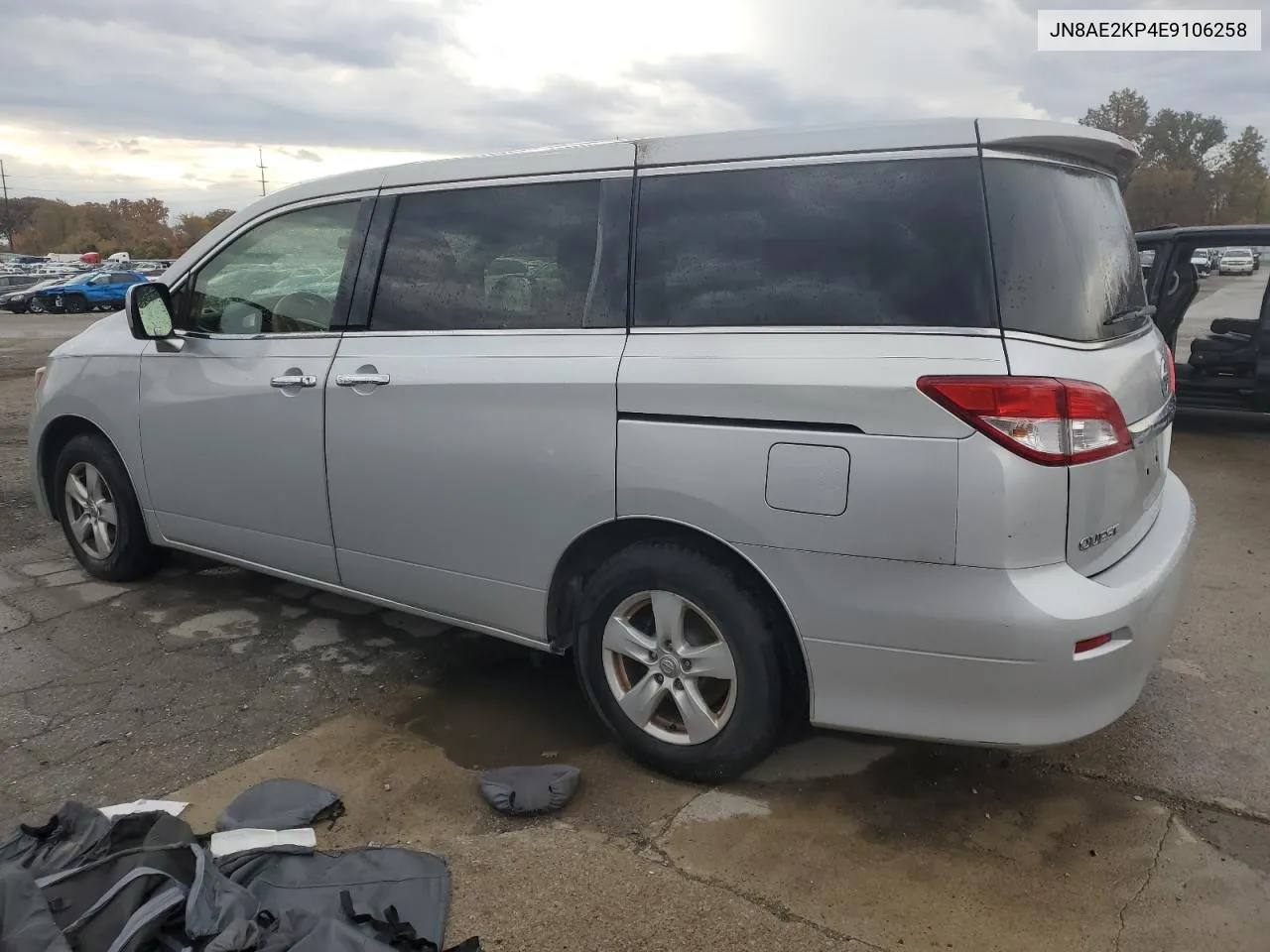 2014 Nissan Quest S VIN: JN8AE2KP4E9106258 Lot: 77762454