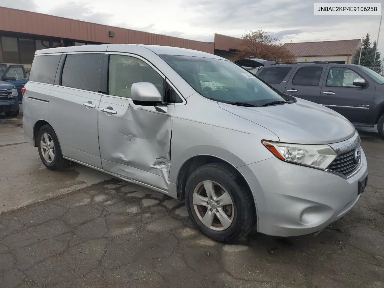 2014 Nissan Quest S VIN: JN8AE2KP4E9106258 Lot: 77762454