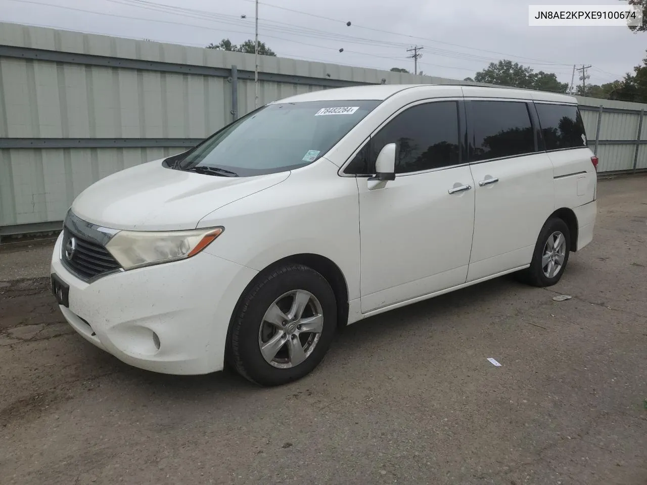 2014 Nissan Quest S VIN: JN8AE2KPXE9100674 Lot: 78482284