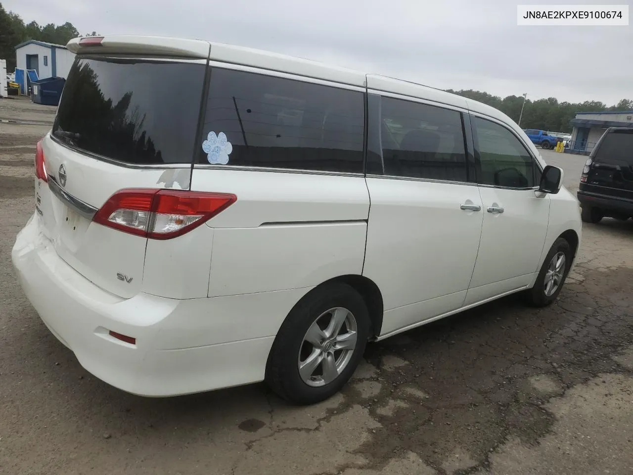 2014 Nissan Quest S VIN: JN8AE2KPXE9100674 Lot: 78482284