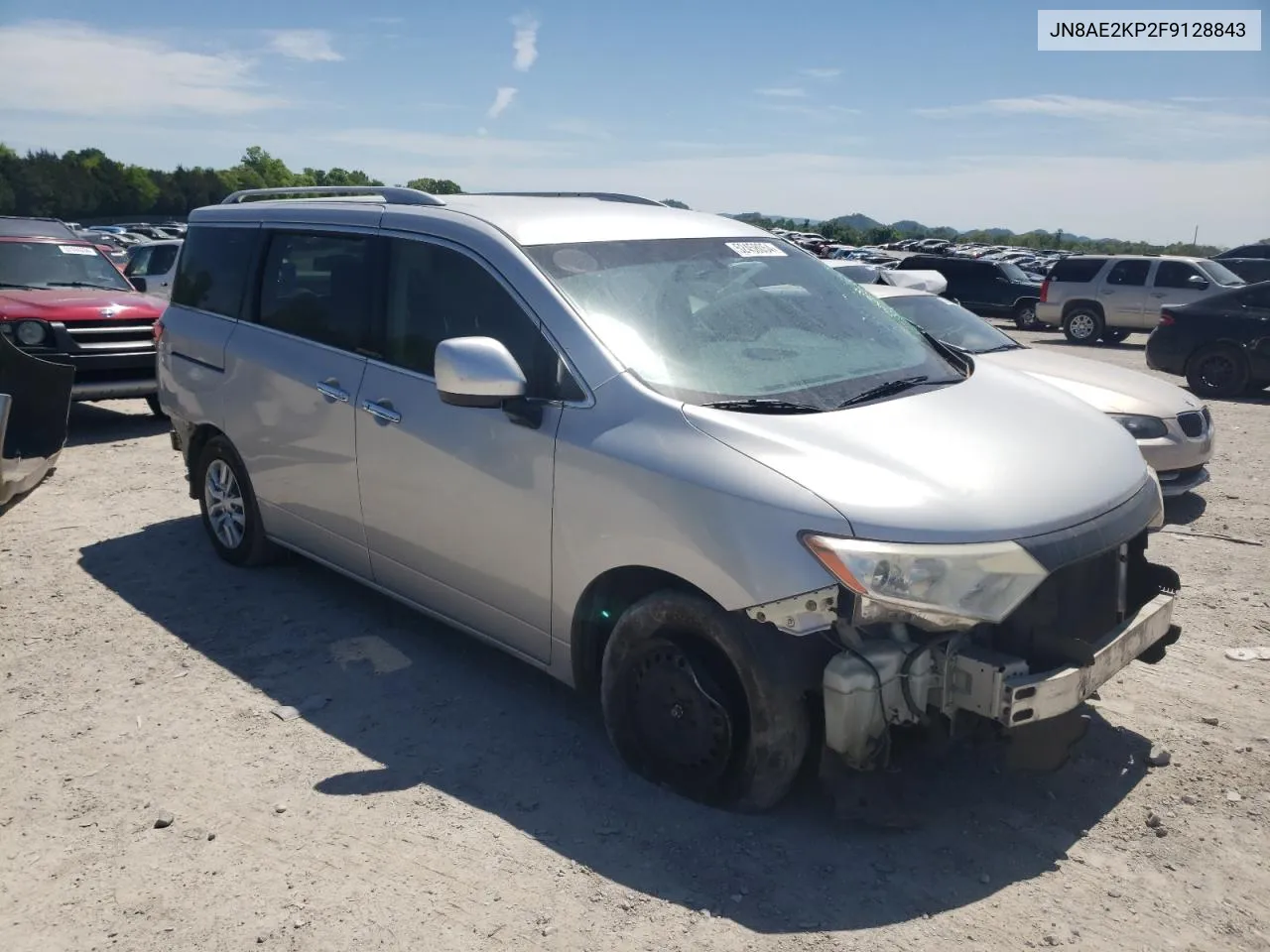 2015 Nissan Quest S VIN: JN8AE2KP2F9128843 Lot: 52458054