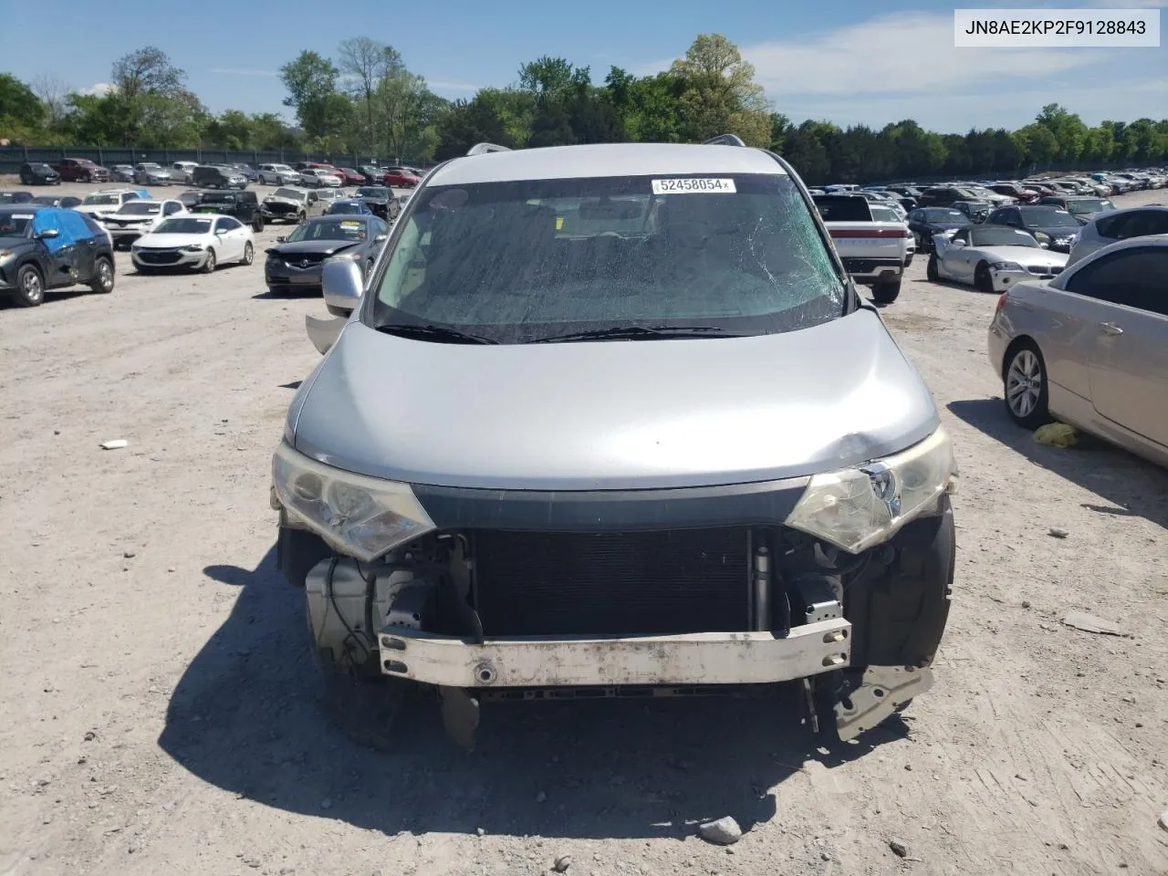 2015 Nissan Quest S VIN: JN8AE2KP2F9128843 Lot: 52458054