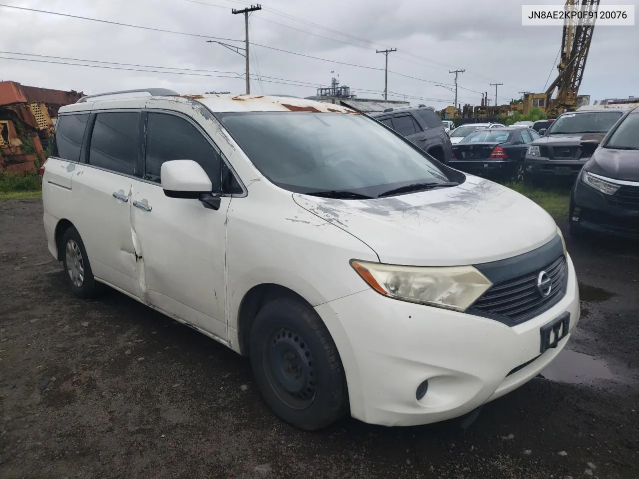 2015 Nissan Quest S VIN: JN8AE2KP0F9120076 Lot: 58543214