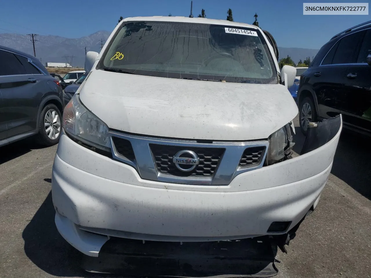 2015 Nissan Nv200 2.5S VIN: 3N6CM0KNXFK722777 Lot: 60451454