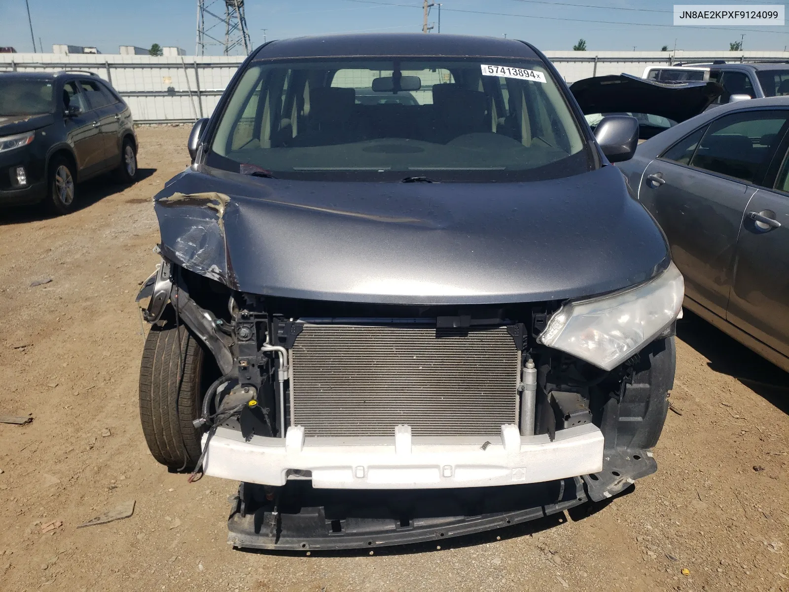 2015 Nissan Quest S VIN: JN8AE2KPXF9124099 Lot: 66275814