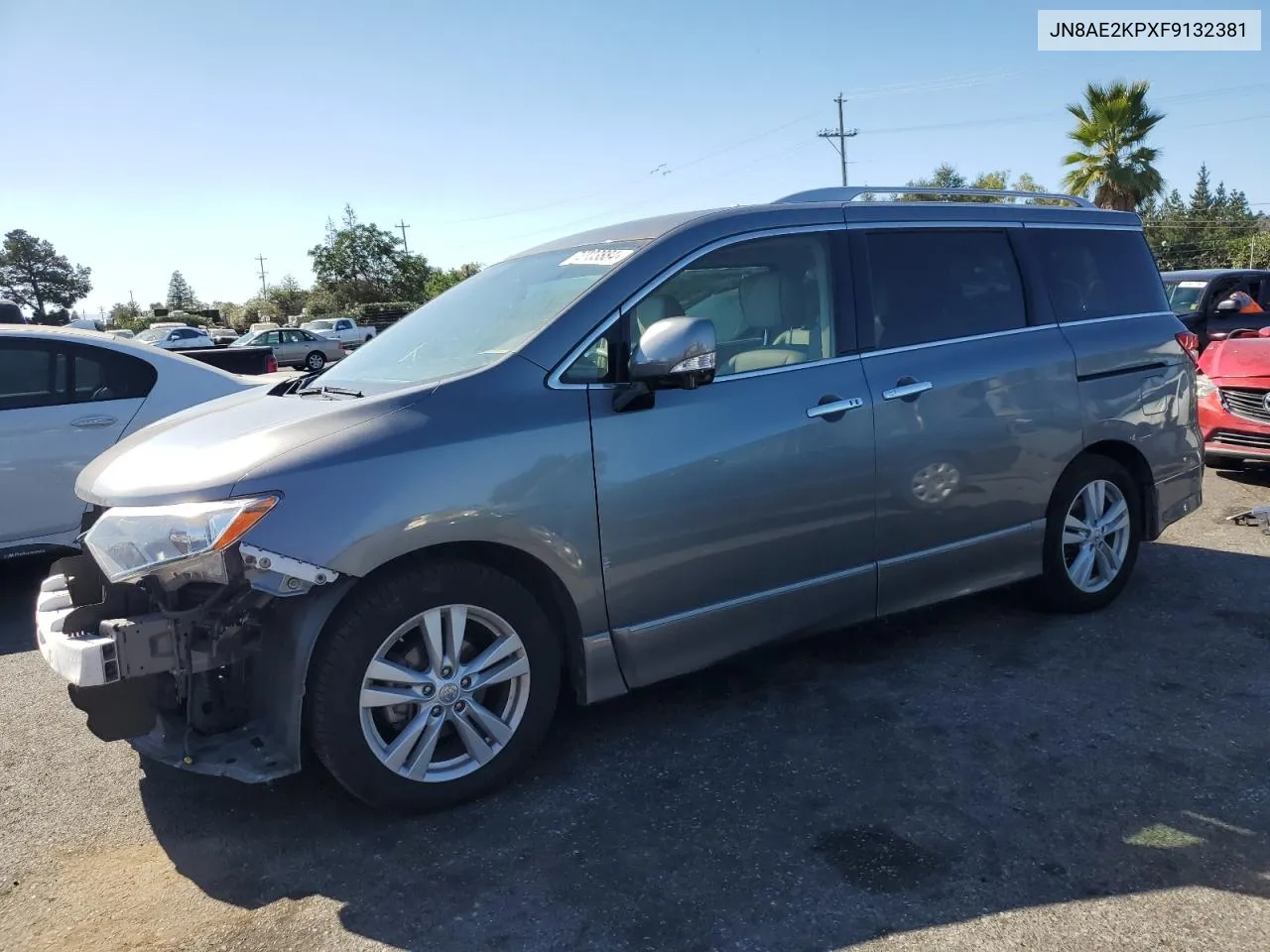 2015 Nissan Quest S VIN: JN8AE2KPXF9132381 Lot: 72703884