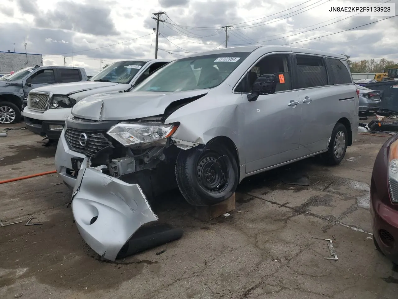 2015 Nissan Quest S VIN: JN8AE2KP2F9133928 Lot: 75723964