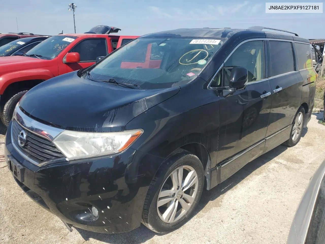 2015 Nissan Quest S VIN: JN8AE2KPXF9127181 Lot: 76124394