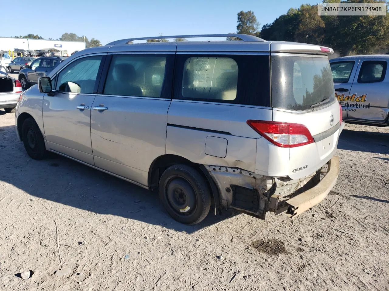 2015 Nissan Quest S VIN: JN8AE2KP6F9124908 Lot: 76980284