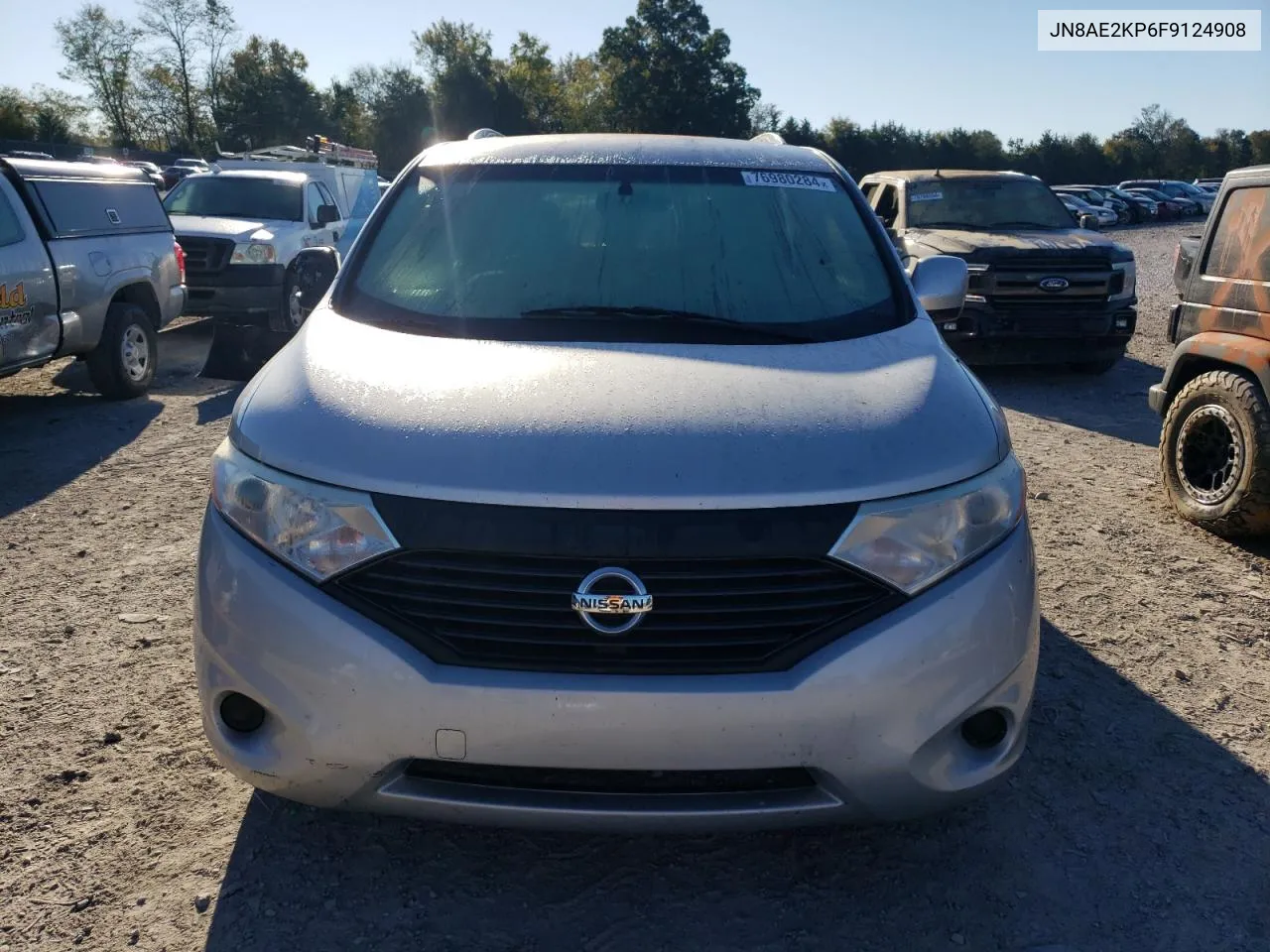 2015 Nissan Quest S VIN: JN8AE2KP6F9124908 Lot: 76980284