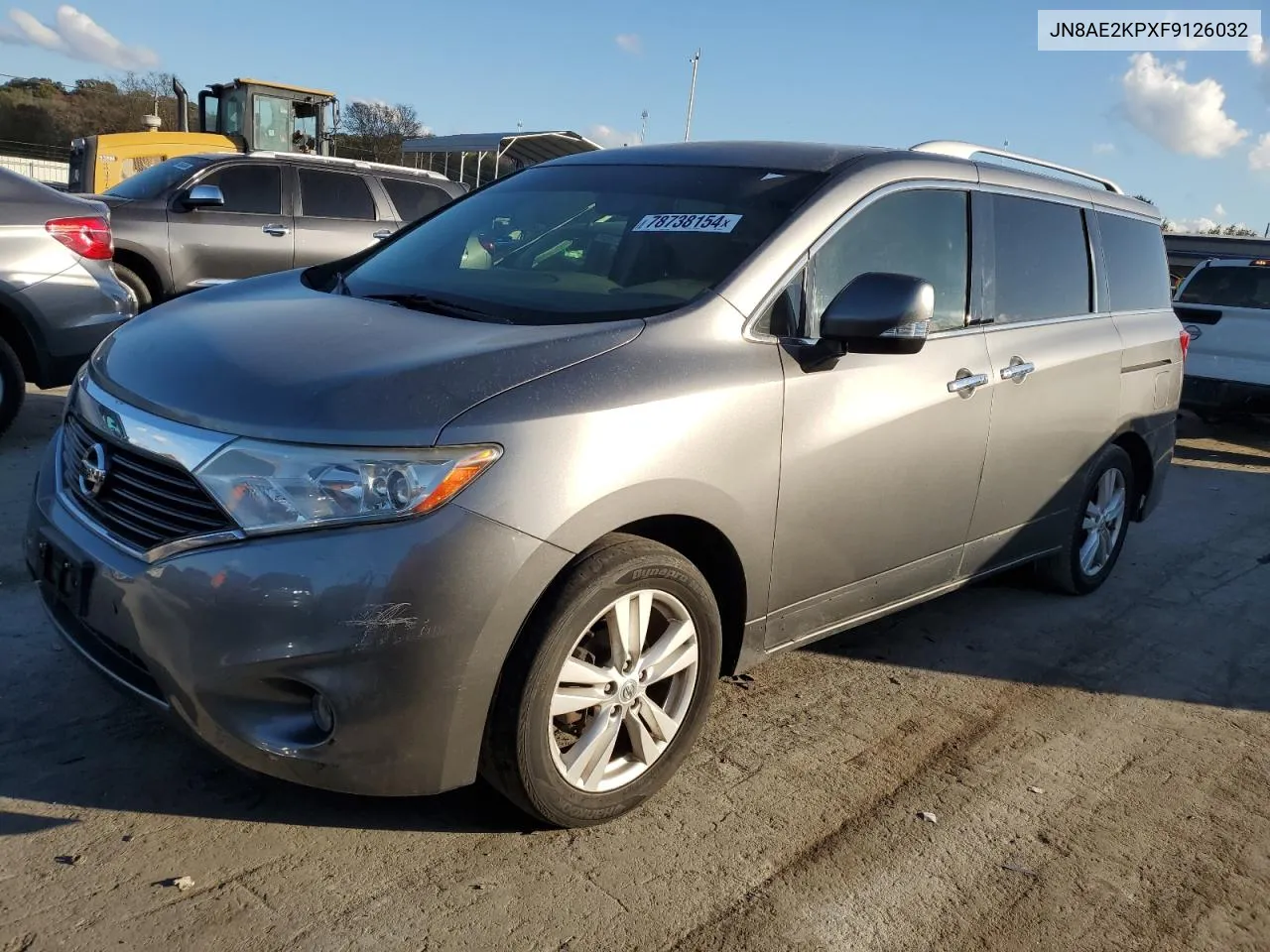 2015 Nissan Quest S VIN: JN8AE2KPXF9126032 Lot: 78738154