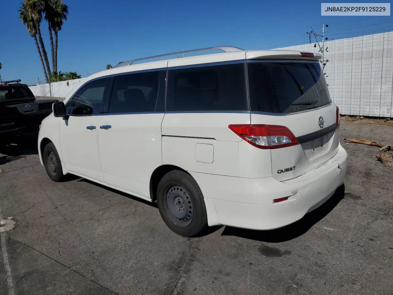 2015 Nissan Quest S VIN: JN8AE2KP2F9125229 Lot: 78812044