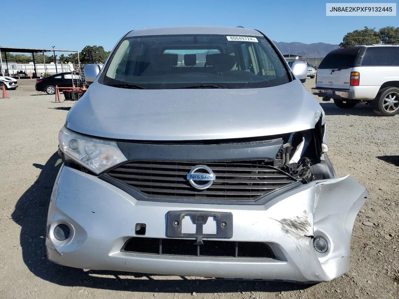 2015 Nissan Quest S VIN: JN8AE2KPXF9132445 Lot: 80049724