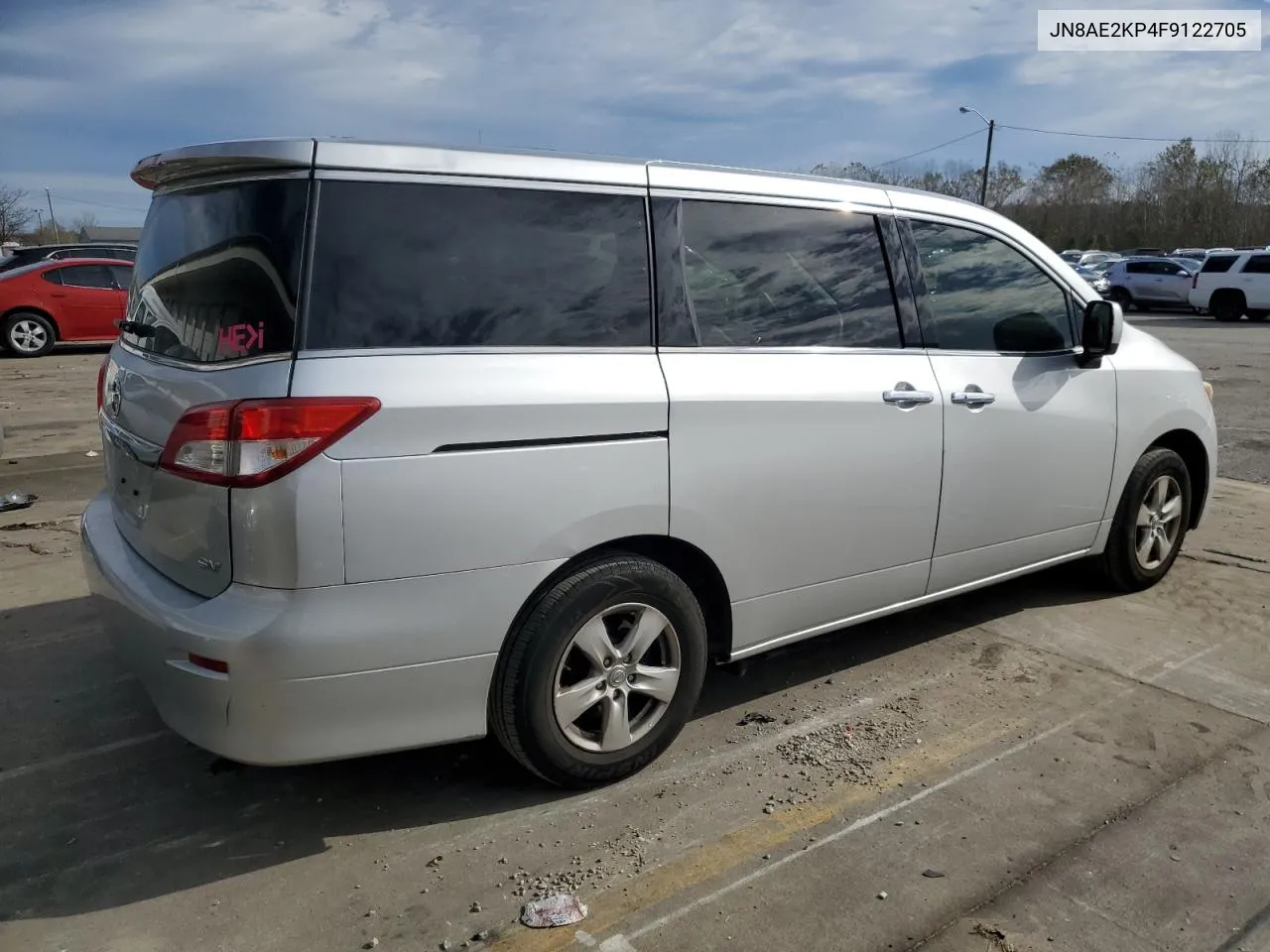 2015 Nissan Quest S VIN: JN8AE2KP4F9122705 Lot: 80071944