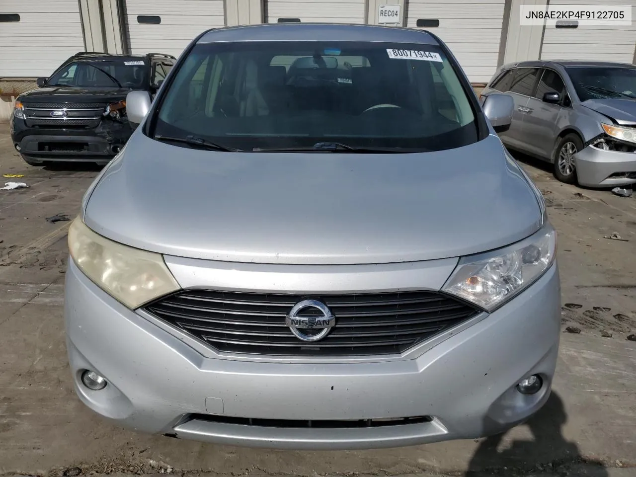 2015 Nissan Quest S VIN: JN8AE2KP4F9122705 Lot: 80071944