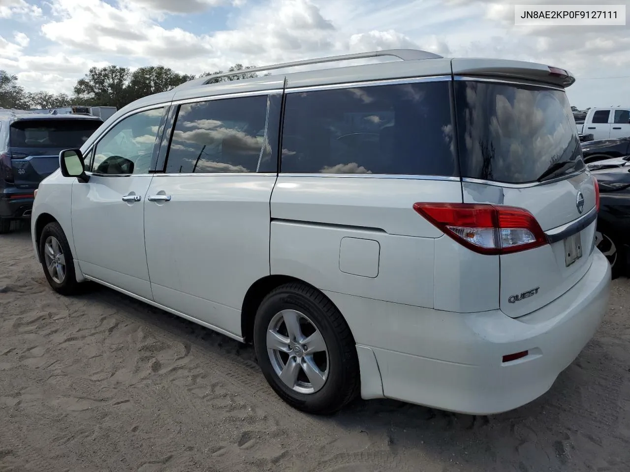 2015 Nissan Quest S VIN: JN8AE2KP0F9127111 Lot: 80309484