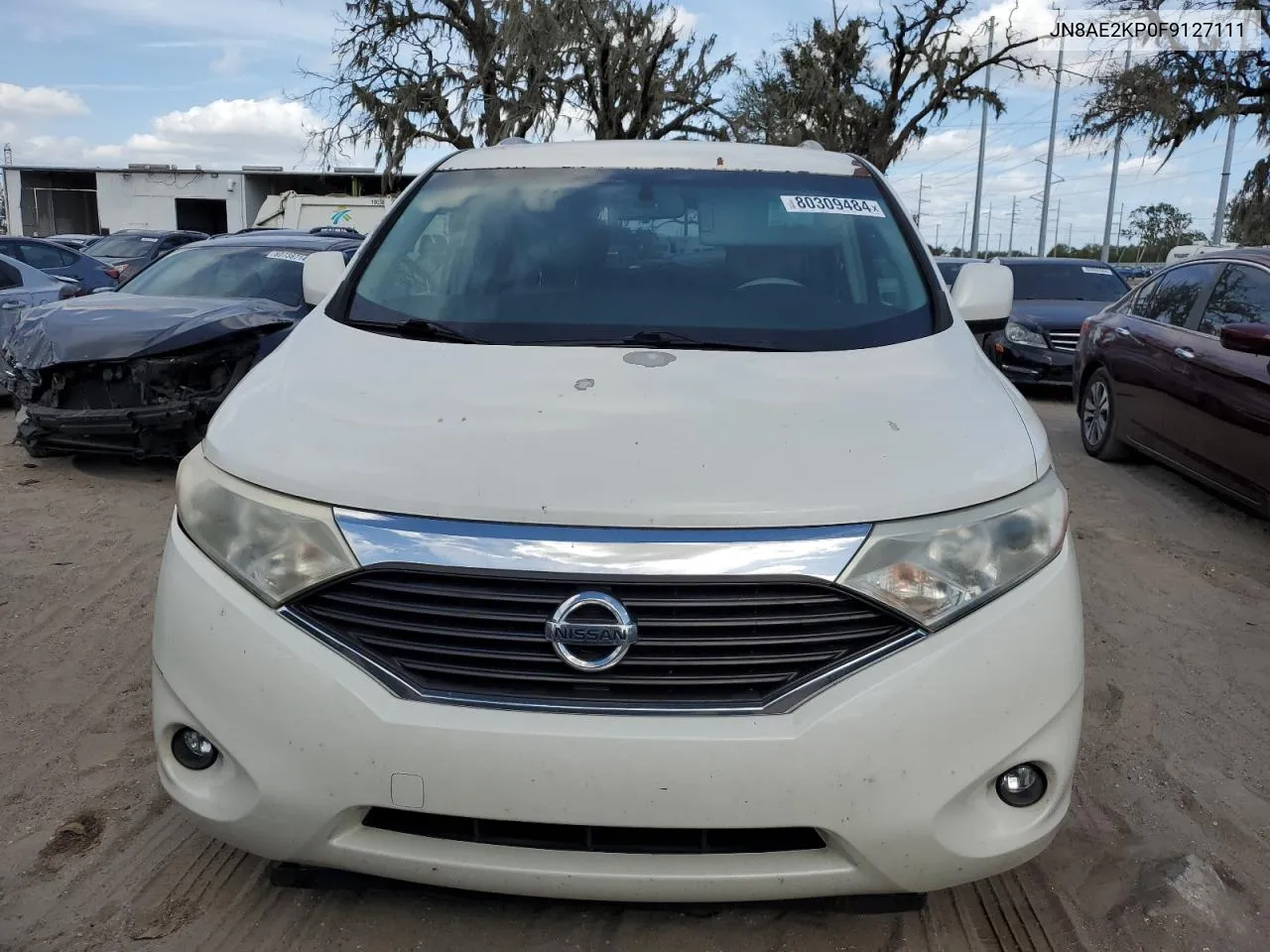 2015 Nissan Quest S VIN: JN8AE2KP0F9127111 Lot: 80309484