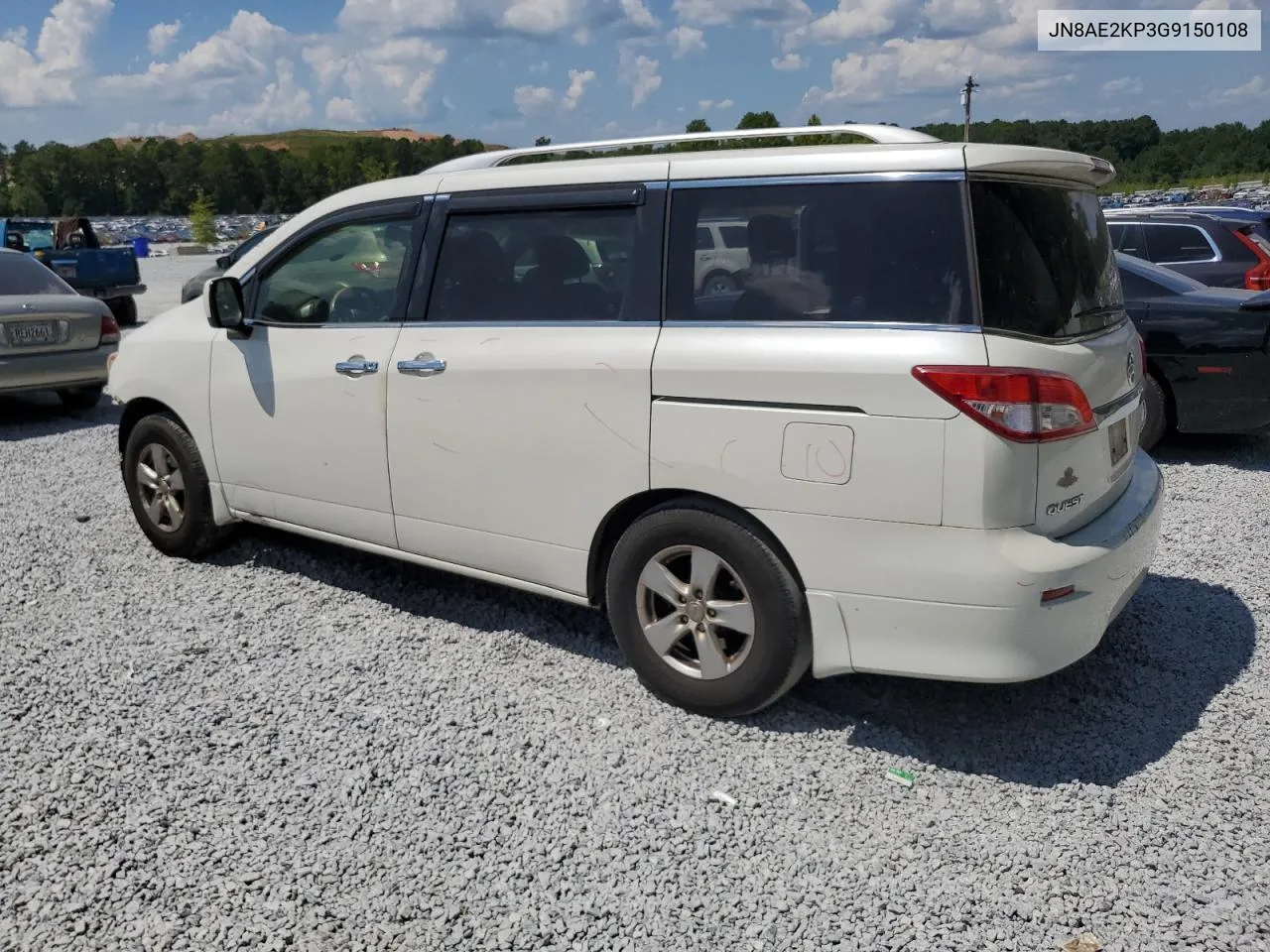 2016 Nissan Quest S VIN: JN8AE2KP3G9150108 Lot: 68888234