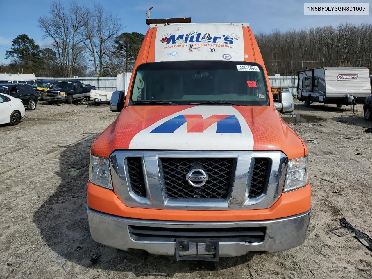 2016 Nissan Nv 2500 S VIN: 1N6BF0LY3GN801007 Lot: 69726074