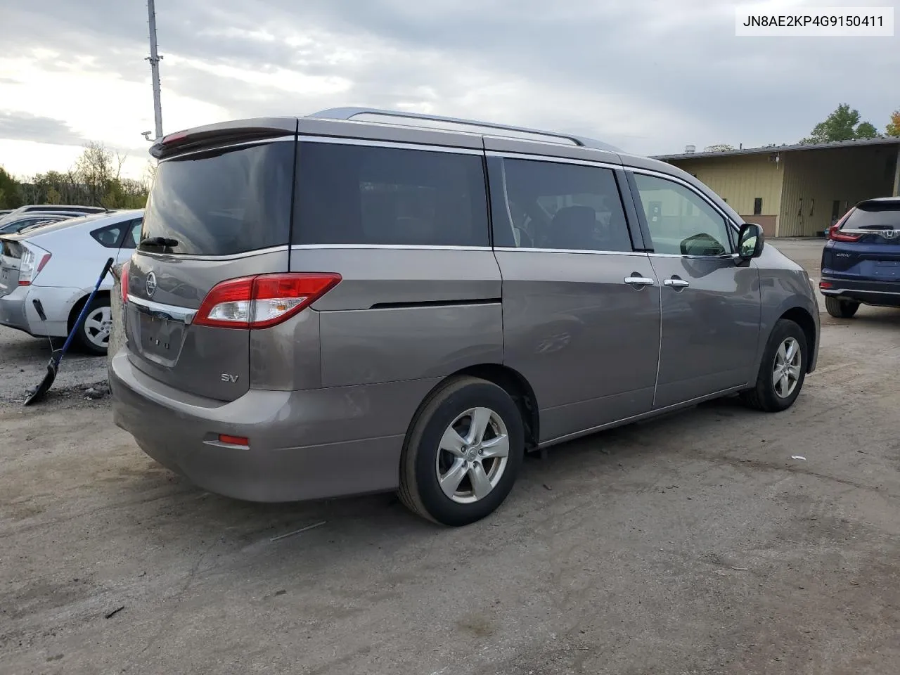 2016 Nissan Quest S VIN: JN8AE2KP4G9150411 Lot: 72543324