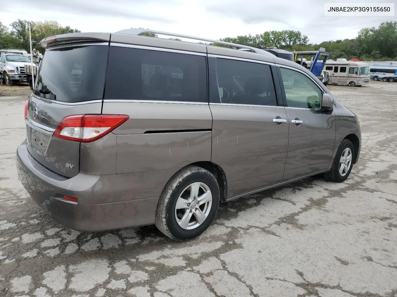 2016 Nissan Quest S VIN: JN8AE2KP3G9155650 Lot: 72788484