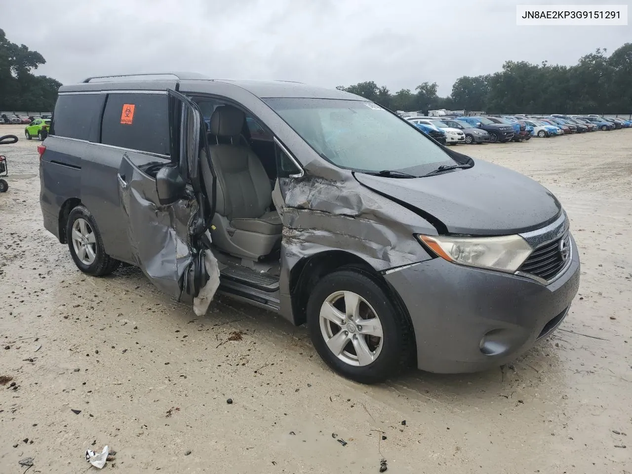 2016 Nissan Quest S VIN: JN8AE2KP3G9151291 Lot: 74801484