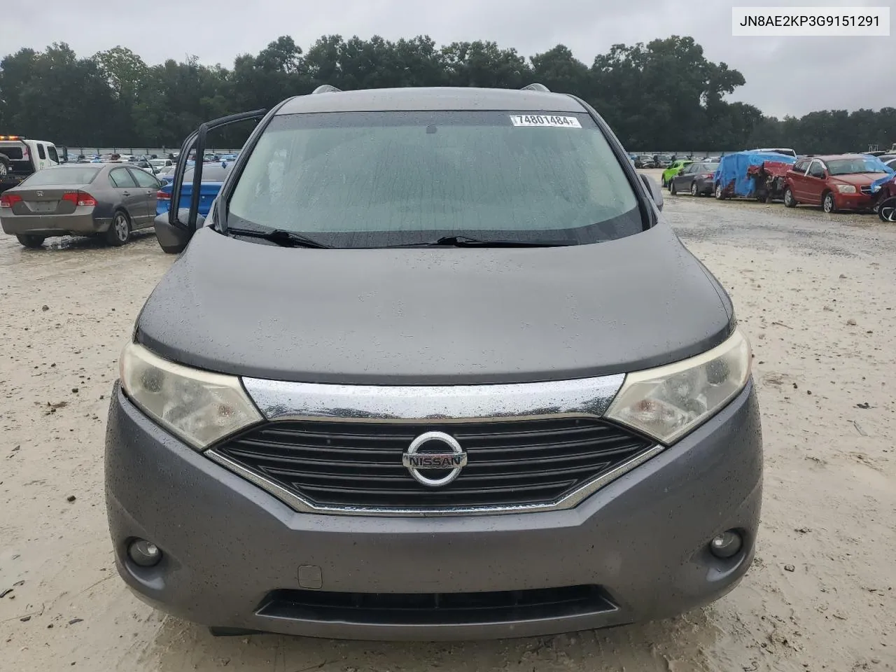 2016 Nissan Quest S VIN: JN8AE2KP3G9151291 Lot: 74801484