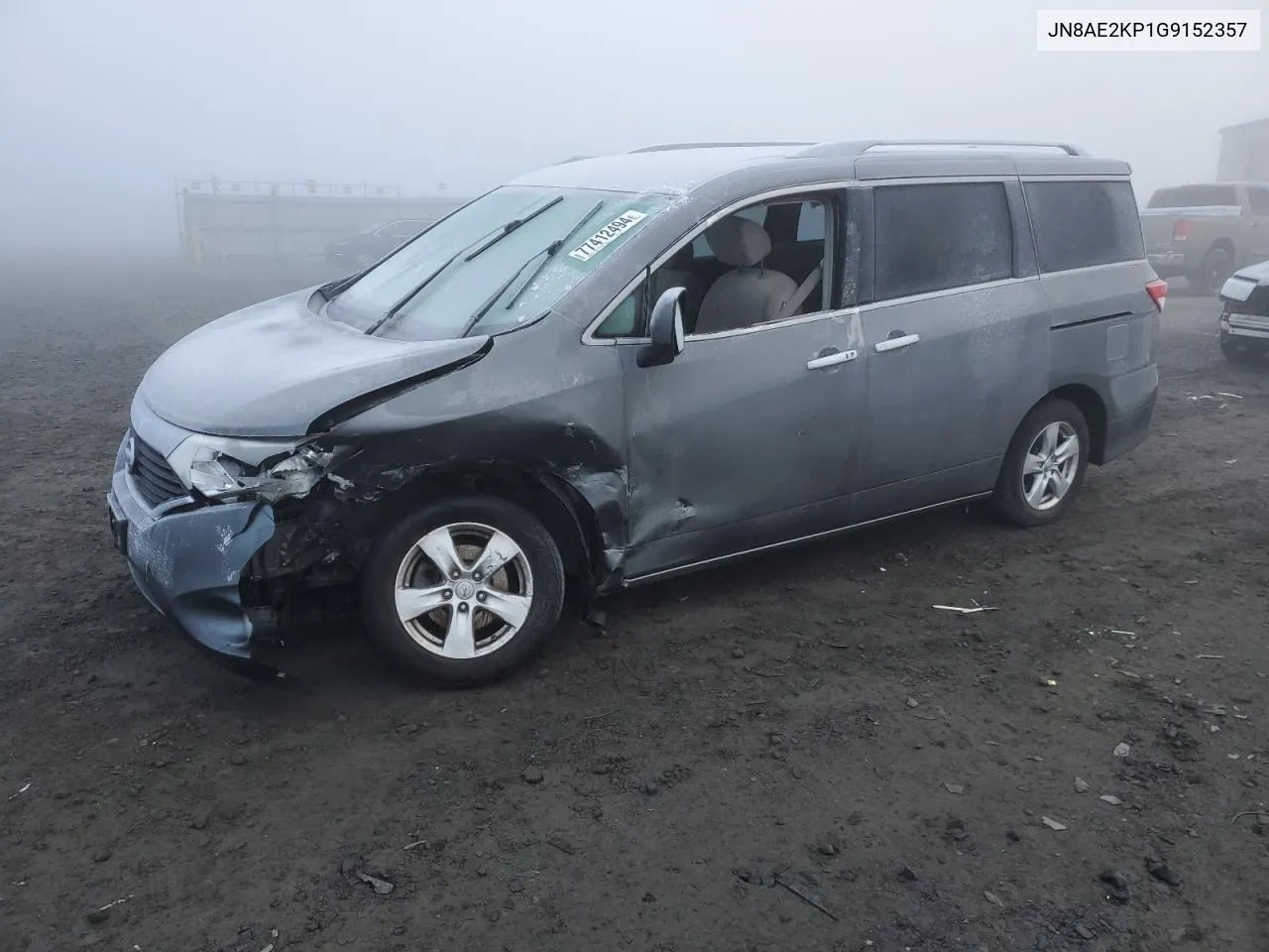 2016 Nissan Quest S VIN: JN8AE2KP1G9152357 Lot: 77412494