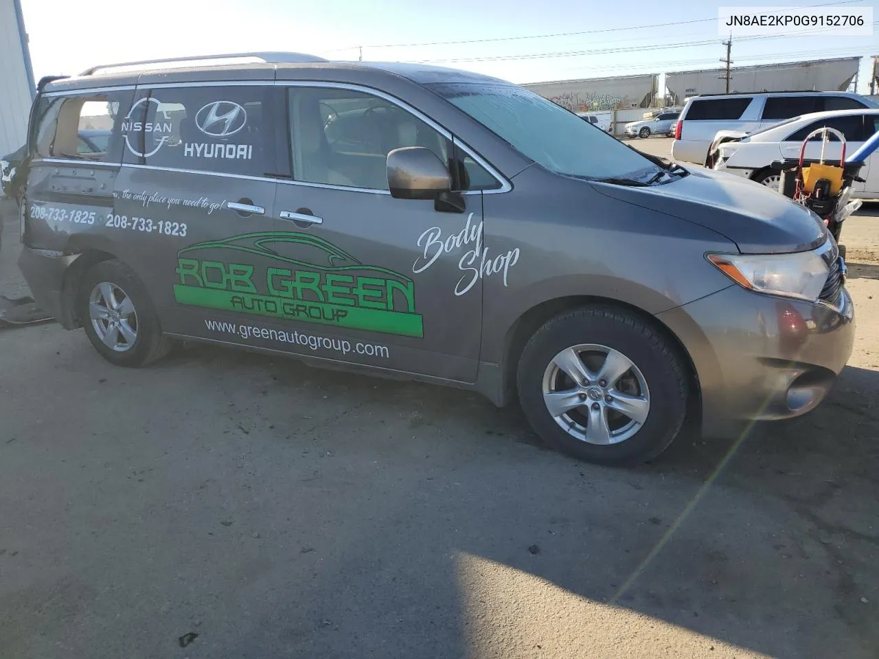 2016 Nissan Quest S VIN: JN8AE2KP0G9152706 Lot: 77630334