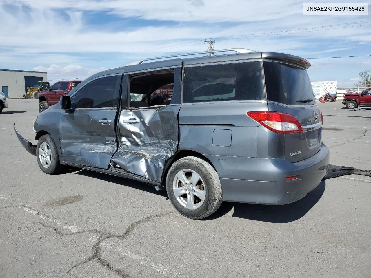 2016 Nissan Quest S VIN: JN8AE2KP2G9155428 Lot: 77681324