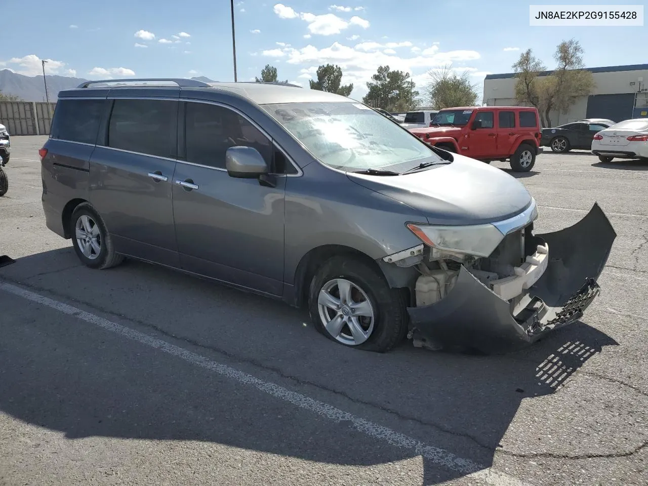 2016 Nissan Quest S VIN: JN8AE2KP2G9155428 Lot: 77681324