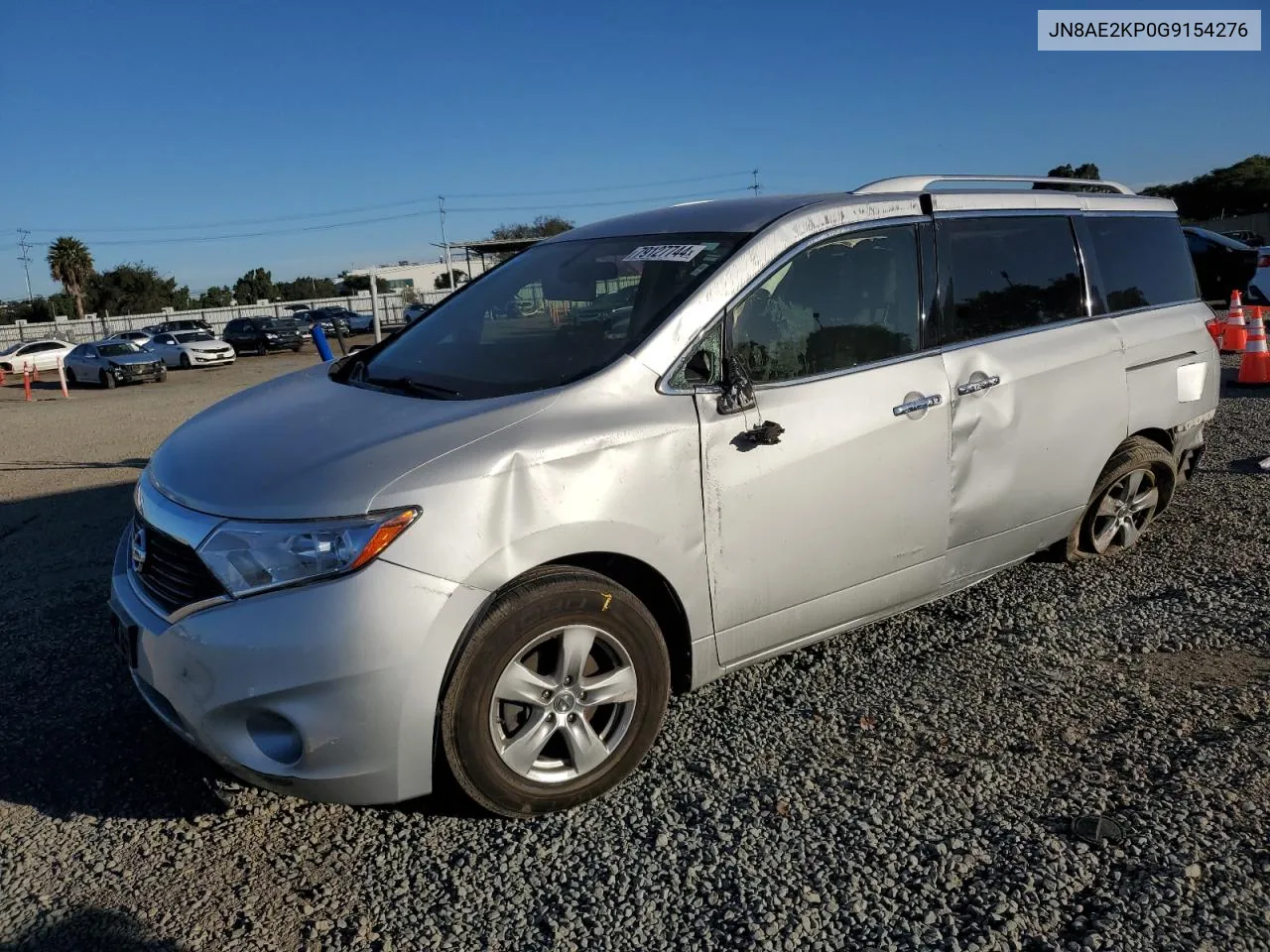 2016 Nissan Quest S VIN: JN8AE2KP0G9154276 Lot: 79127744