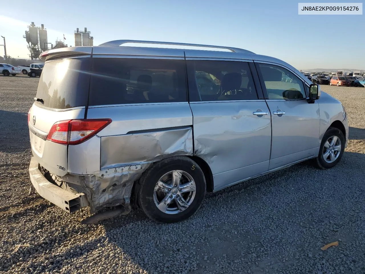 2016 Nissan Quest S VIN: JN8AE2KP0G9154276 Lot: 79127744